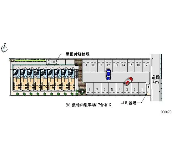 ★手数料０円★中間市岩瀬４丁目　月極駐車場（LP）